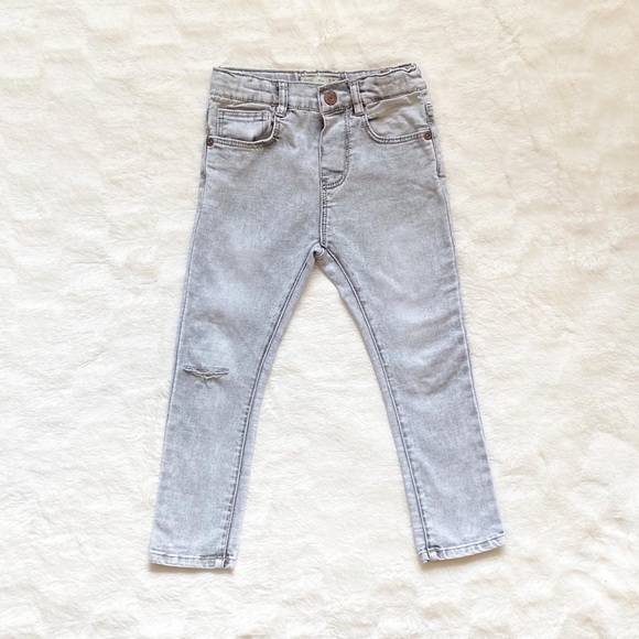 Zara indigo distressed skinny jeans 2-3 years - Picture 1 of 6